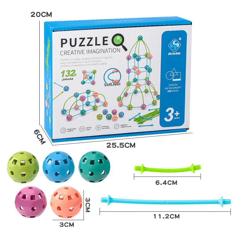 3D Konstrukcioni Set – 132 Dela