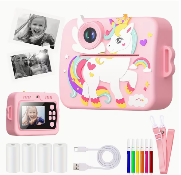 Jednorog fotoaparat za decu sa štampačem slika