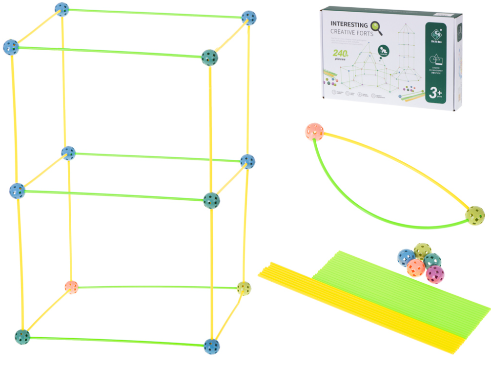 Konstruktorski set za izradu šatora i kućica 240 elemenata